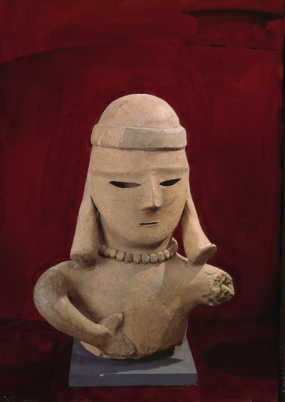 Haniwa人物，250-550（红色陶器） 作者 日本学校