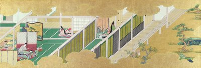 日本室内装饰（卷轴画） 作者 日本学校