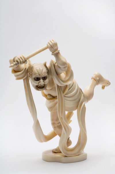 Okimino以拿着棍子的恶魔的形状 作者 日本学校