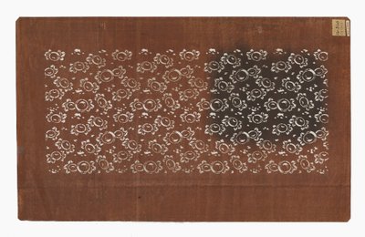 纸模具（片上），十九世纪末（用柿子汁处理的桑树皮纸） 作者 日本学校