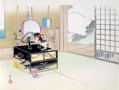 派对时间（彩色木版画） 作者 日本学校