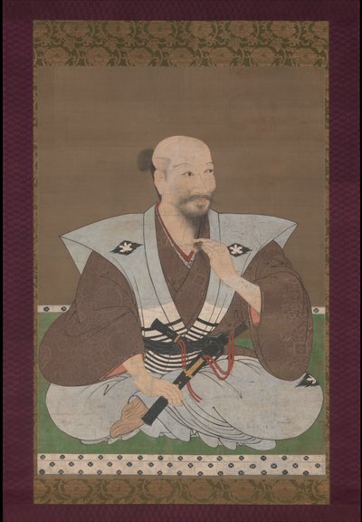 战士的画象，垂悬的纸卷 作者 日本学校