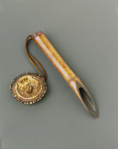 大米测试器（kome sashi），18 世纪后期（竹子和骨头） 作者 日本学校