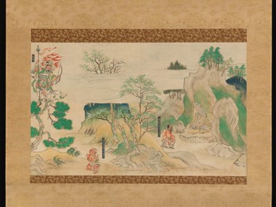 金&39;寺的插图传说中的场景 作者 日本学校