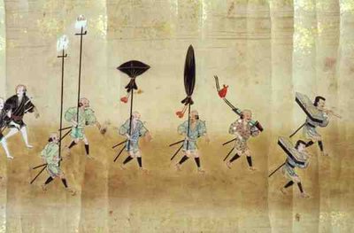 1651年德川家纲继位时的第六次韩国驻日本大使馆，可能由狩野正信（1625-94）1655-57（卷轴画）。 作者 日本学校