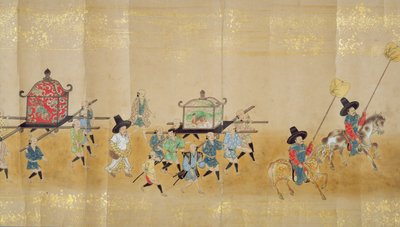 1651年德川Ietsunas继承时的第2次韩国驻日本大使馆，可能是Kano Masunobu（1625-94）（卷轴画）（详情）（另见79774和120822） 作者 日本学校