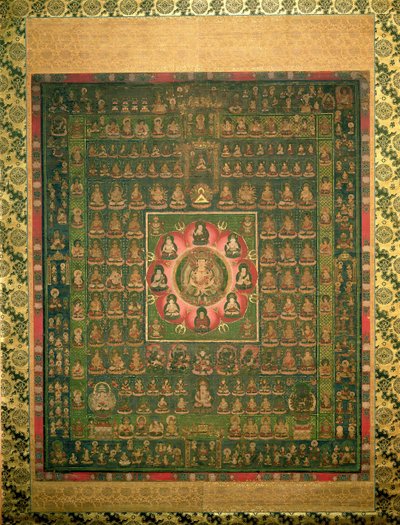 Taizo-kai Mandara，Kamakara时期（不透明的wc，墨水上的墨水和金色）（另见203662） 作者 日本学校