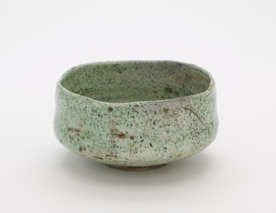 带有假Raku印章的茶碗，未知的Raku瓷器作坊 作者 日本学校
