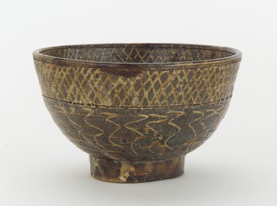 切花装饰的茶碗，对马岛，长崎县，江户时代（陶瓷） 作者 日本学校