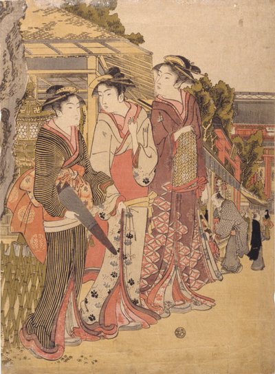 市井三美（彩色木版画） 作者 日本学校