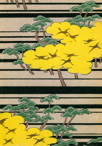 有鹤的黄绿树 作者 日本学校