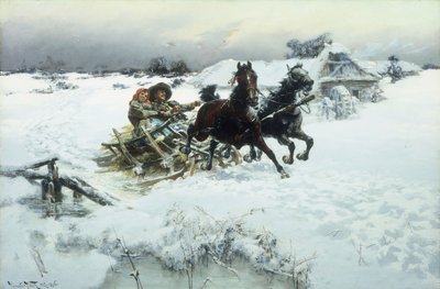 The Sleighride，1896年 作者 雅罗斯拉夫·弗里德里希·朱利叶斯·维辛