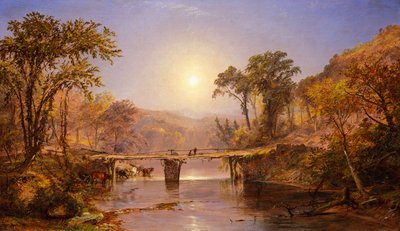 Indian Summer on the Delaware River 作者 贾斯珀·弗朗西斯·克罗普西