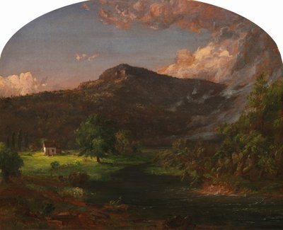 图恩山，华盛顿的总部，纽约州洛克兰公司，1851年。 作者 贾斯珀·弗朗西斯·克罗普西