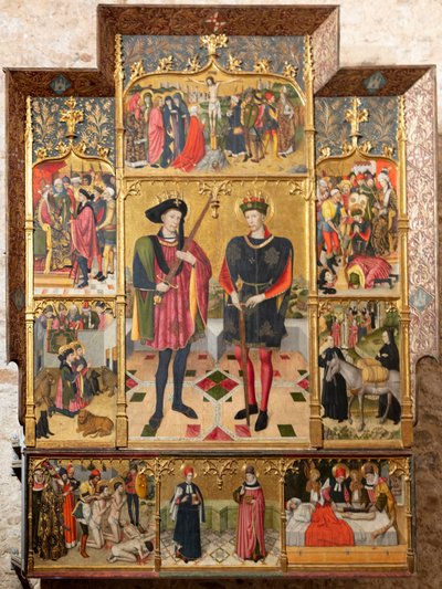 祭坛画（Retaule dels sants Abdó i Senén） 作者 海梅·休格（Jaume Huguet）