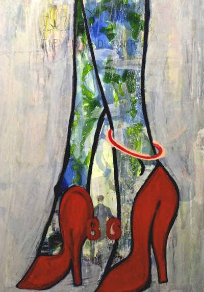 86，2012（水彩纸上的混合媒介，裱在画板上，背面有食谱） 作者 杰·巴特勒