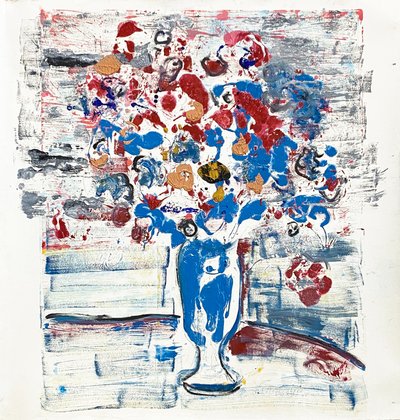 Fleur De Sels 第 34 号《严肃的散步》，2021 年（纸面油画） 作者 杰·巴特勒