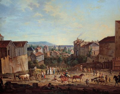 南锡的米肖特堡垒。让-巴蒂斯特-克劳多（Jean Baptiste Claudot，1733-1805 年）的绘画，约创作于 1801 年。南锡，洛兰历史博物馆--南锡（法国）的米肖特堡垒。让-巴蒂斯特-克劳多（1733-1805 年）的画作 作者 让-巴蒂斯特·克劳多
