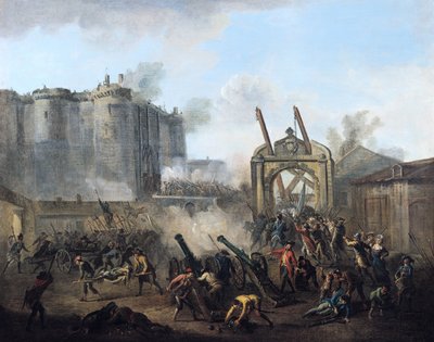 1789 年 7 月 14 日攻占巴士底狱 作者 Jean Baptiste Lallemand