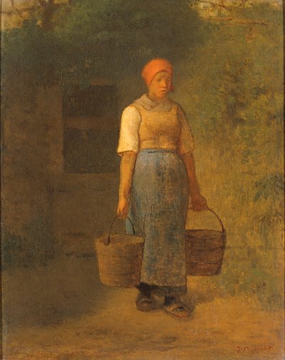 背水女孩 作者 Jean-Francois Millet