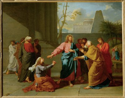基督与迦南妇人 作者 Jean-Germain Drouais