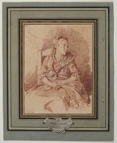 坐着的年轻女孩，1785年 作者 让·奥诺雷·弗拉戈纳尔