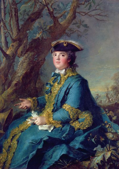 法国的路易丝-伊丽莎白（1729-59）西班牙的Infanta，然后是帕尔马公爵夫人 作者 Jean Marc Nattier