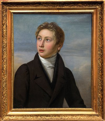 李斯特儿童的肖像 - Franz Liszt (1811-1886) 的肖像，由 Jean Vignaud (1775-1826) 于 1826 年创作 - 尼姆美术博物馆 作者 吉恩（后）维格诺