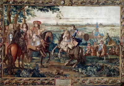 续自《国王史》："1667 年 8 月，路易十四在圣安德烈纸板战后攻占里尔。让-莫辛工作室（17 世纪）在戈贝林工厂制作的画作。尺寸凡尔赛，城堡博物馆 作者 让（车间）莫津