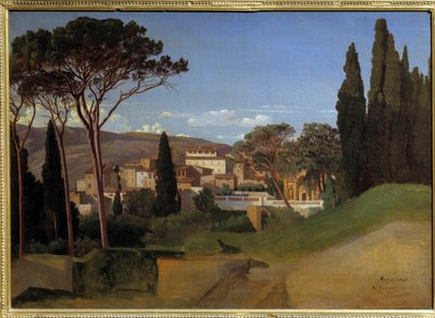 View of a Roman Villa Painting by Achilles J. Benouville (1815-1891) 1844 Sun. 0,51 x 0,72 m Paris, musee d