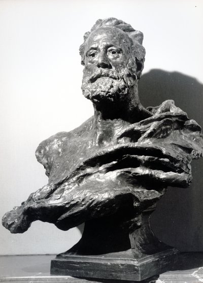 维克多雨果，c。 1885年（铜牌） 作者 Jean Alexandre Joseph Falguiere