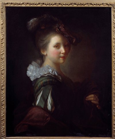 Jean Alexis Grimou (1680-1740) 18 世纪图卢兹，奥古斯丁博物馆的女性肖像画 作者 让·亚历克西斯·格里莫