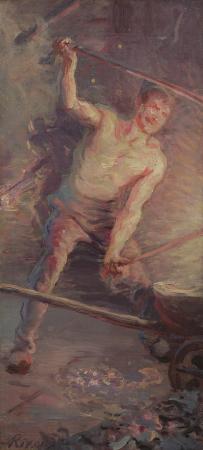 火灾，1889年 作者 让·安德烈·里克森斯