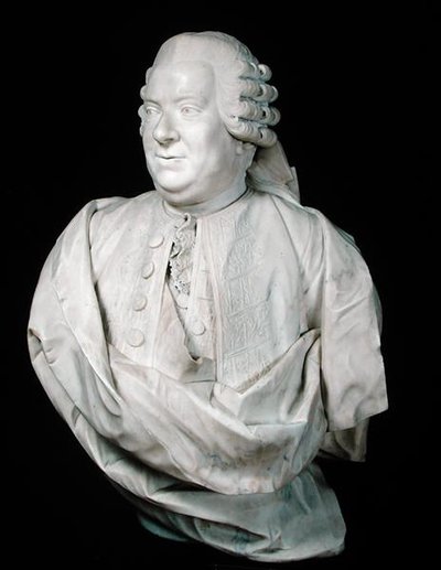 尼古拉-博琼（1718-86）的半身像（大理石）。 作者 让·安托万（Att。To）胡顿