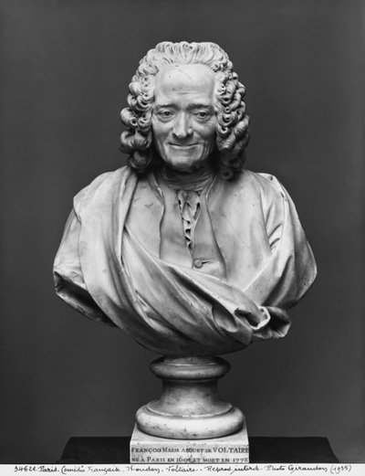 伏尔泰半身像（大理石） 作者 Jean Antoine Houdon