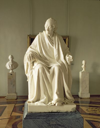 Francois Marie Arouet伏尔泰（1694-1778）1781（大理石） 作者 Jean Antoine Houdon