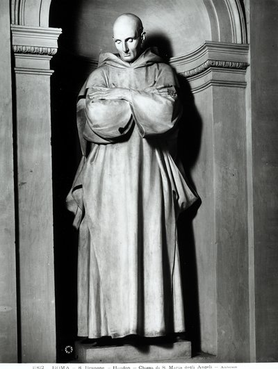 科隆的圣布鲁诺(大理石) 作者 Jean Antoine Houdon