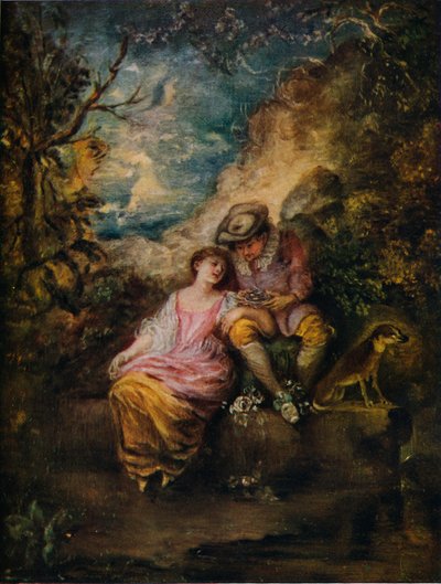 现场Pastorale，c1710 作者 Jean Antoine Watteau