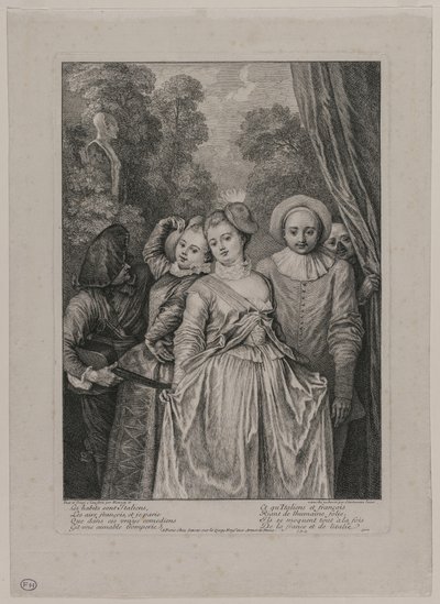 意大利服装 作者 Jean-Antoine Watteau