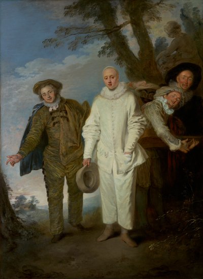 意大利喜剧演员，1720年 作者 Jean Antoine Watteau