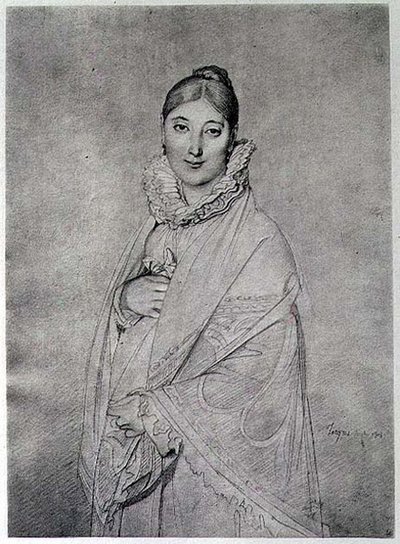 一个女人的画像 作者 让·奥古斯特·多米尼克（后）因格莱斯