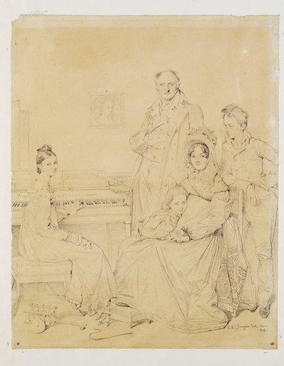 La famille Stamaty ... 作者 让·奥古斯特·多米尼克·英格里斯