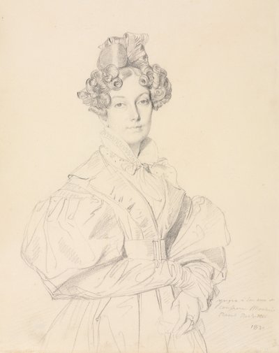 德西雷·拉乌尔·罗切特夫人（DésiréRaoul-Rochette），1830年。 作者 让·奥古斯特·多米尼克·英格里斯