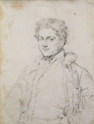 查尔斯-罗伯特-科克尔的画像，1817年 作者 让·奥古斯特·多米尼克·英格里斯
