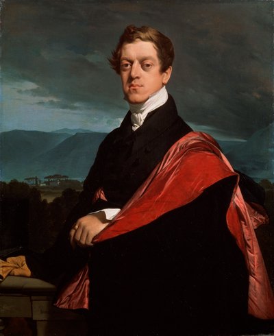 尼古拉·D·古里耶夫伯爵的肖像，1792-1867年，1821年。 作者 让·奥古斯特·多米尼克·英格里斯