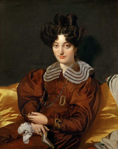 Marcotte de Sainte-Marie夫人的画像 作者 让·奥古斯特·多米尼克·英格里斯