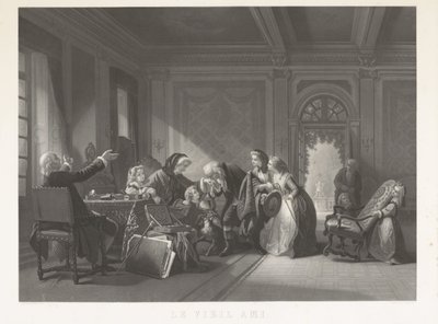 Le Vieil Ami（物品上的标题） 作者 让·巴蒂斯特·阿尔弗雷德·科尼利埃
