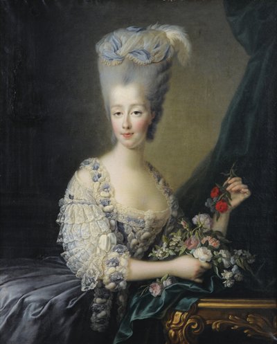 萨沃伊（1756-1805）的玛丽亚·特蕾莎公主（Maria Theresa），阿尔托瓦斯伯爵夫人 作者 让·巴蒂斯特（Jean Baptiste）安德烈·高铁（AndréGautier）Dagoty