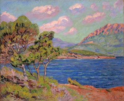 La baie dAgay，蔚蓝海岸，c。 1910年 作者 Jean Baptiste Armand Guillaumin