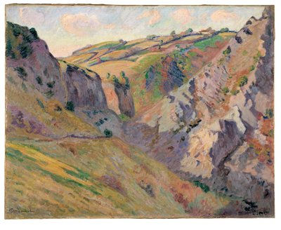 庞吉博附近的普鲁纳尔洞穴（布面油画） 作者 让·巴蒂斯特·阿曼德·纪尧姆